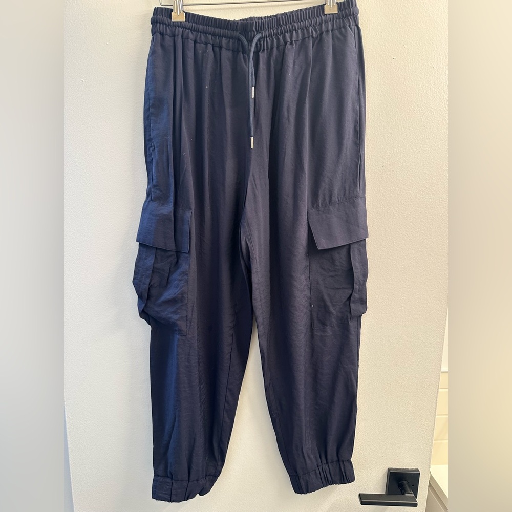 Zara Women's Navy Cargo Pants